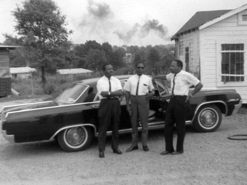 Civil rights icons, from left, the Rev. Ralph Abernathy Sr., Bernard LaFayette and the Rev. Martin Luther King Jr. meet in Neshoba County in July 1964. (Photo used with the permission of the Rev. Ed King, University Press of Mississippi and the Mississippi Department of Archives and History)